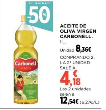 Hipercor Aceite de Oliva Virgen Carbonell oferta