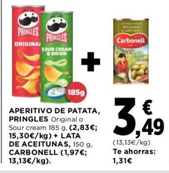 Hipercor Aperitivo De Patata Pringles oferta