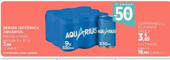 Hipercor Bebida Isotónica Aquarius oferta