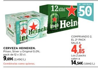 Hipercor Cerveza Heineken oferta