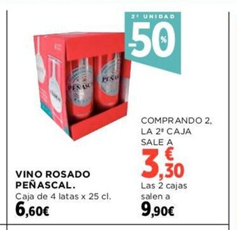 Hipercor Vino Rosado Peñascal oferta