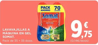 Hipercor Lavavajillas a Máquina en Gel Somat oferta
