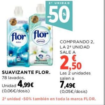 Hipercor Suavizante Flor oferta