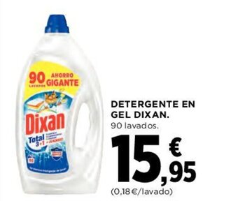 Hipercor Detergente En Gel Dixan oferta