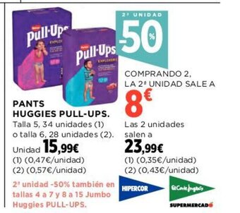 Hipercor Pants Huggies Pull-Ups oferta