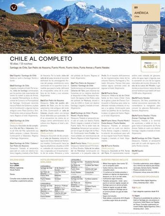Tui Travel PLC Chile al completo 16 días / 13 noches santiago de chile, san pedro de atacama, puerto montt, puerto varas, punta arenas y p oferta