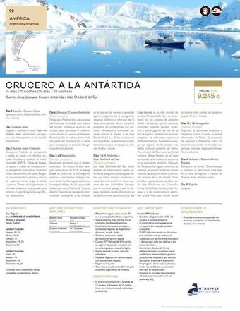 Tui Travel PLC 90 américa argentina y antártida ushuai a crucero a la antártida 14 días / 11 noches (15 días / 12 noches) buenos aires oferta