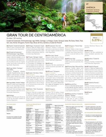 Tui Travel PLC Gran tour de centroamérica 24 días / 22 noches ciudad de guatemala, chichicastenango, lago atitlán, santiago, la antigua, c oferta