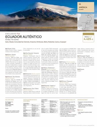 Tui Travel PLC Exclusivo tui ecuador auténtico 12 días / 10 noches quito, otavalo, comunidad san clemente, amazonia, chimborazo, baños, r oferta