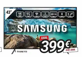 La Oportunidad Samsung tv 43 ru 7172 oferta