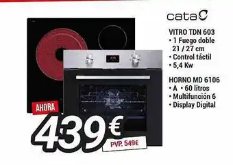 La Oportunidad Cata vitro tdn 603 horno md 6106 oferta