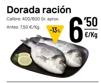 AhorraMas Dorada ración 400/800 gr oferta