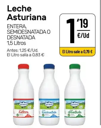 AhorraMas Leche Asturiana 1,5 Litros oferta