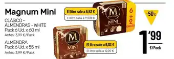AhorraMas Magnum Mini Pack 6 Ud. x 60ml , Almendra Pack 6 Ud. x 55 ml oferta