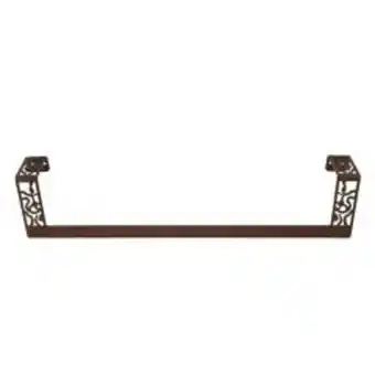 BricoCentro Toallero recto art decorativa marron oxido oferta