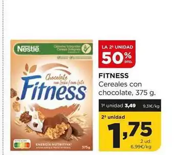 Alimerka La 2a unidad 50% dto fitness cereales con chocolate oferta