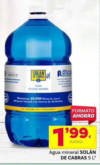 Supermercados Dani Agua Mineral Solán de Cabras 5L oferta
