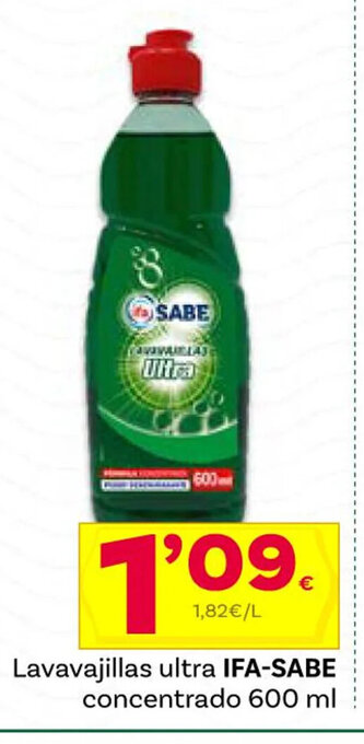 Supermercados Dani Lavavajillas Ultra Ifa-Sabe Concentrado 600ml oferta