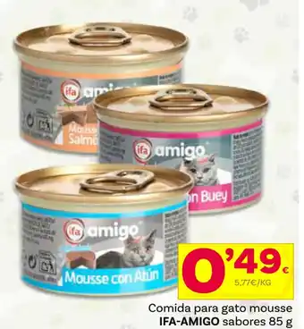 Supermercados Dani Comida Para Gato Mousse Ifa-Amigo oferta