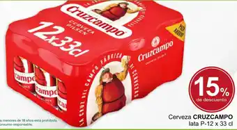 Supermercados Dani Cerveza Cruzcampo Lata P-12 x 33cl oferta