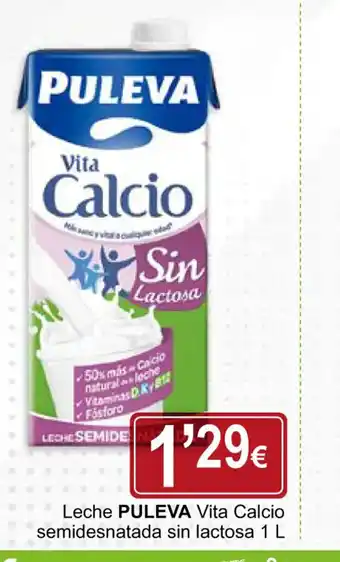 Supermercados Dani Leche Puleva Vita Calcio Semidesnatada Sin Lactosa 1L oferta