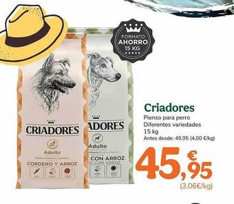 TiendAnimal Criadores pienso para perro oferta