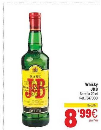 Makro Whisky j&b oferta