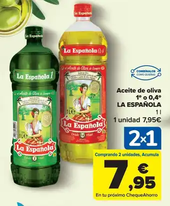 Carrefour Aceite de Oliva 1a o 0.4a La Española oferta