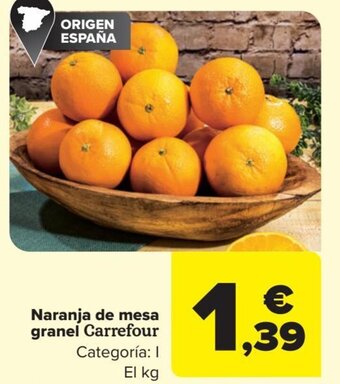 Carrefour Naranja de Mesa Granel oferta