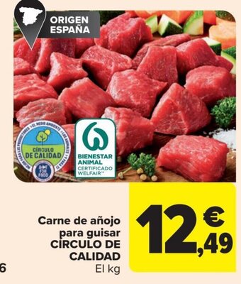 Carrefour Carne De Añojo Para Guisar Circulo De Calidad oferta