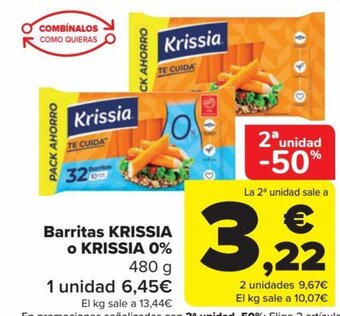 Carrefour Barritas Krissia o Krissia 0% oferta