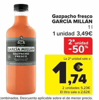 Carrefour Gazpacho Fresco García Millán oferta