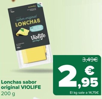 Carrefour Lonchas Sabor Original Violife oferta