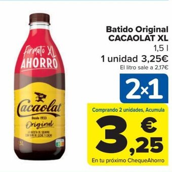 Carrefour Batido Original Cacaolat XL oferta