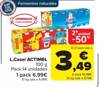 Carrefour L.Casei Actimel oferta