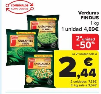 Carrefour Verduras Findus oferta