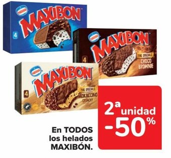 Carrefour En Todos Los Helados Maxibón oferta