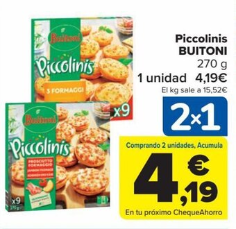 Carrefour Piccolinis Buitoni oferta