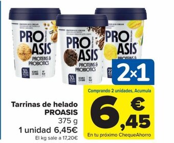 Carrefour Tarrinas de Helado Proasis oferta