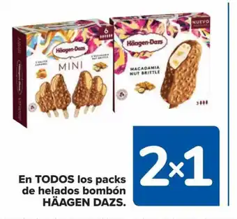 Carrefour En Todos Los Packs De Helados Bombón Häagen Dazs oferta