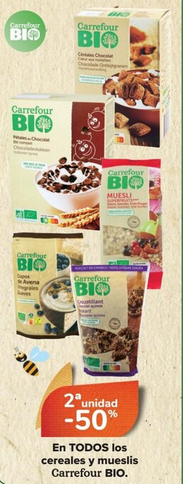 Carrefour En Todos Los Cereales y Mueslis carrefour Bio oferta