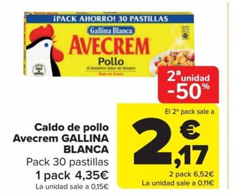 Carrefour Caldo de Pollo Avecrem Gallina Blanca oferta