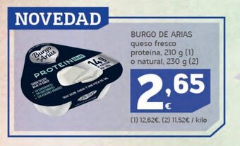 HiperDino Burgo de arias queso fresco oferta