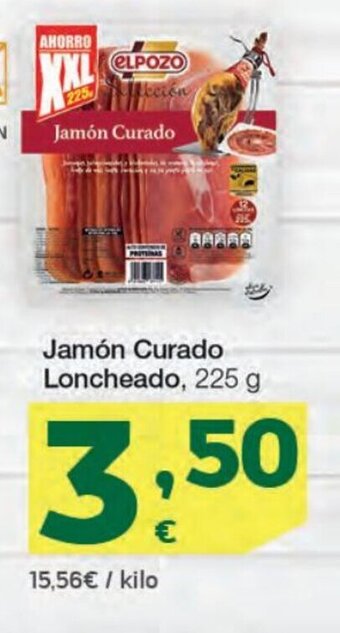 HiperDino Jamón curado loncheado oferta