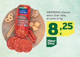HiperDino Hiperdino chorizo extra gran vela, al corte el kg oferta