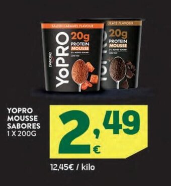 HiperDino Yopro mousse sabores oferta