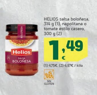 HiperDino Helios salsa boloñesa oferta