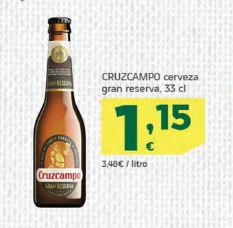 HiperDino Cruzcampo cerveza gran reserva, 33 cl oferta