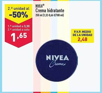 ALDI Nivea crema hidratante oferta