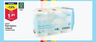 ALDI Esselt papel higiénico compacto oferta